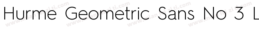 Hurme Geometric Sans No 3 Light字体转换